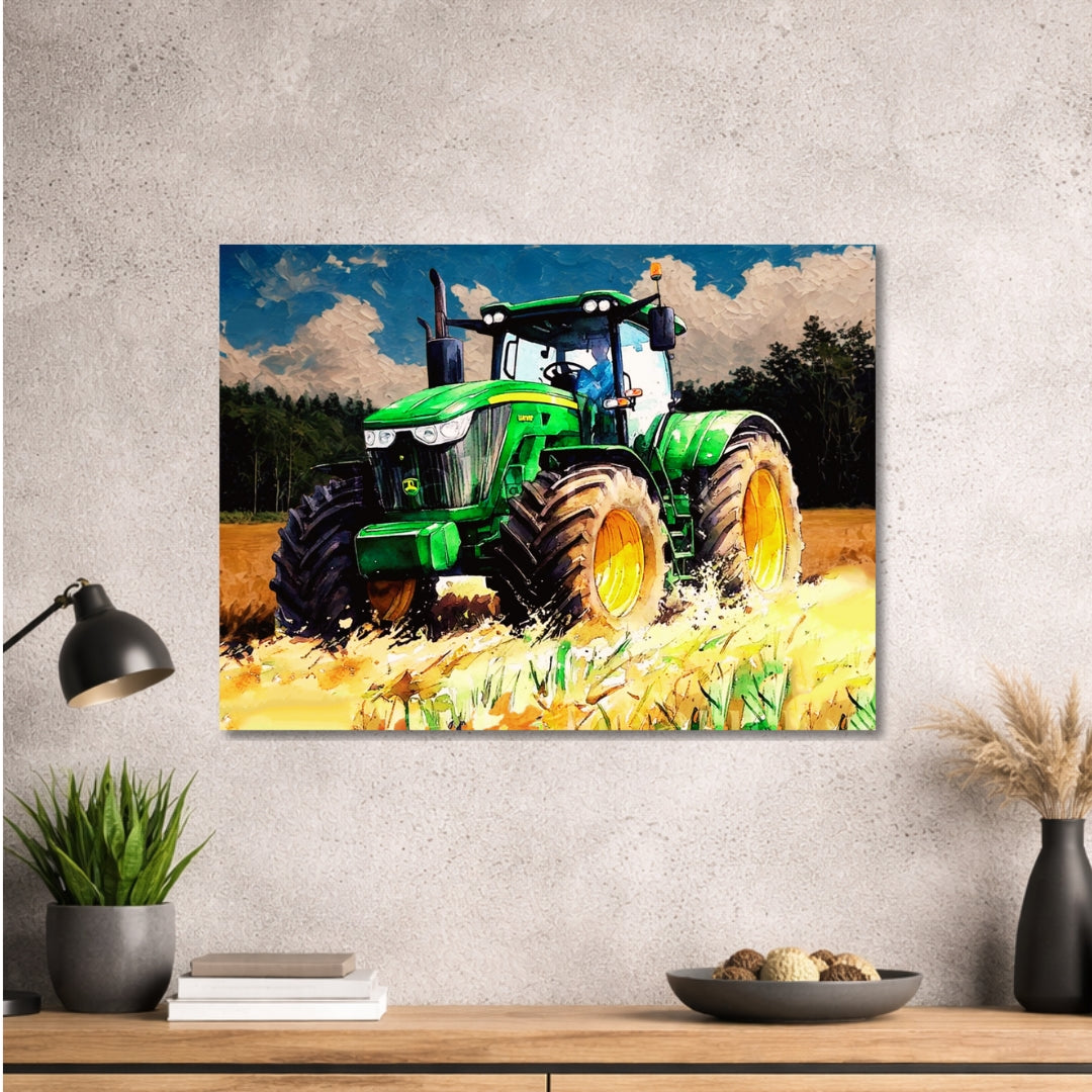 Traktor Design 008 - hochwertiges Design - Bild - Metall