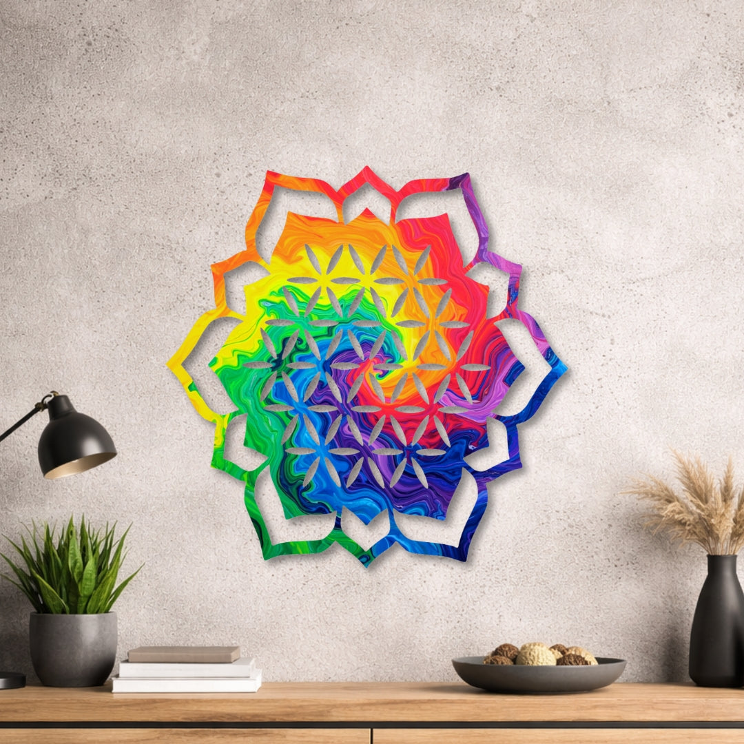 Lotusblume - Design - Bild - Metall 002