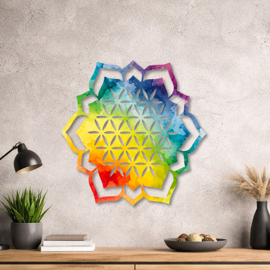 Lotusblume - Design - Bild - Metall 004