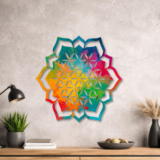 Lotusblume - Design - Bild - Metall 005