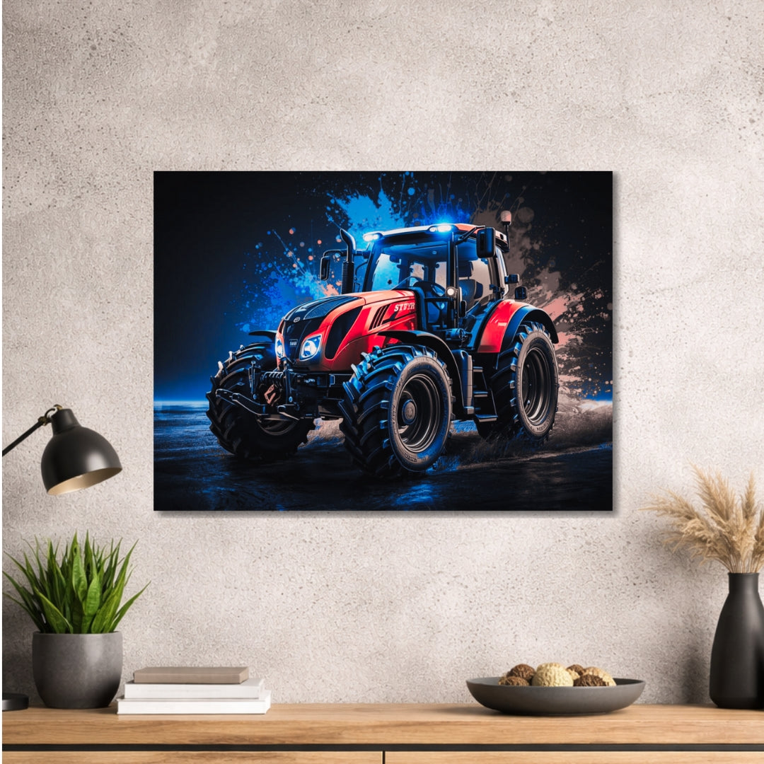 Traktor Design 013 - hochwertiges Design - Bild - Metall