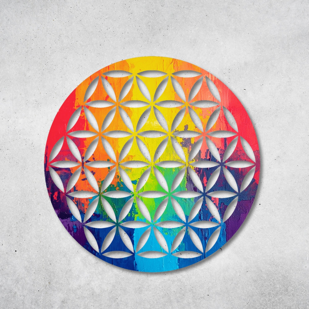 Blume des Lebens - Design - Bild - Metall 021