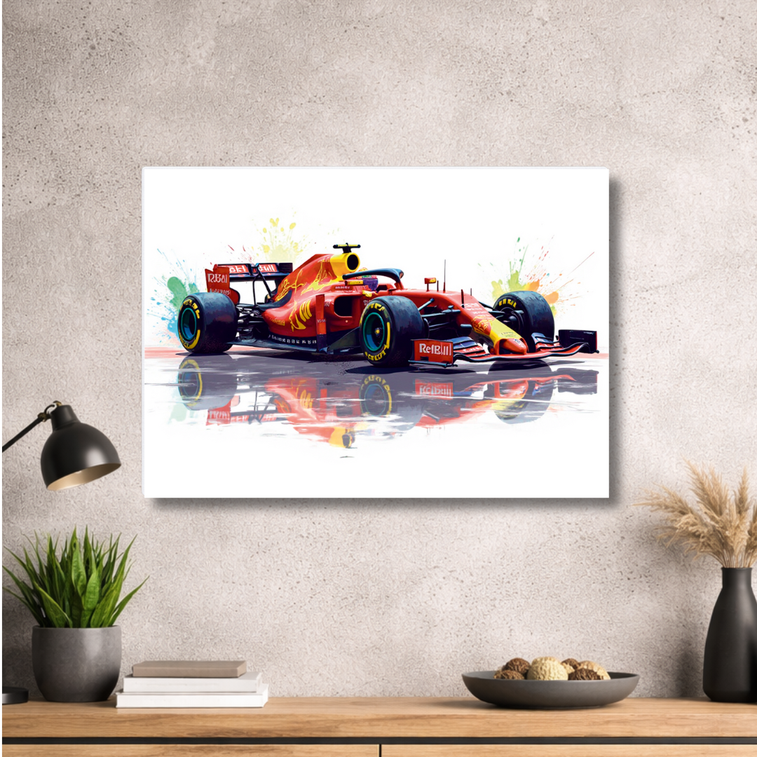 Formel 1 Design - hochwertiges Metallwandbild
