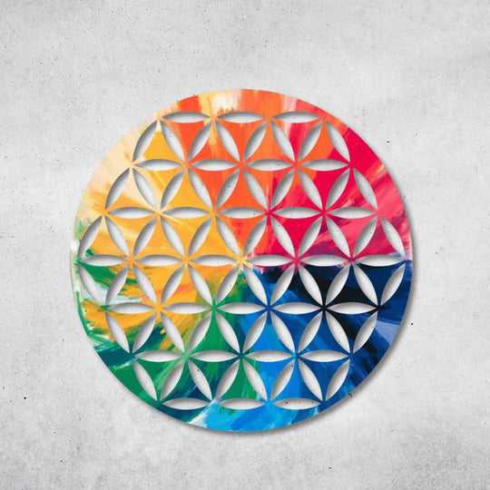 Blume des Lebens - Design - Bild - Metall 023