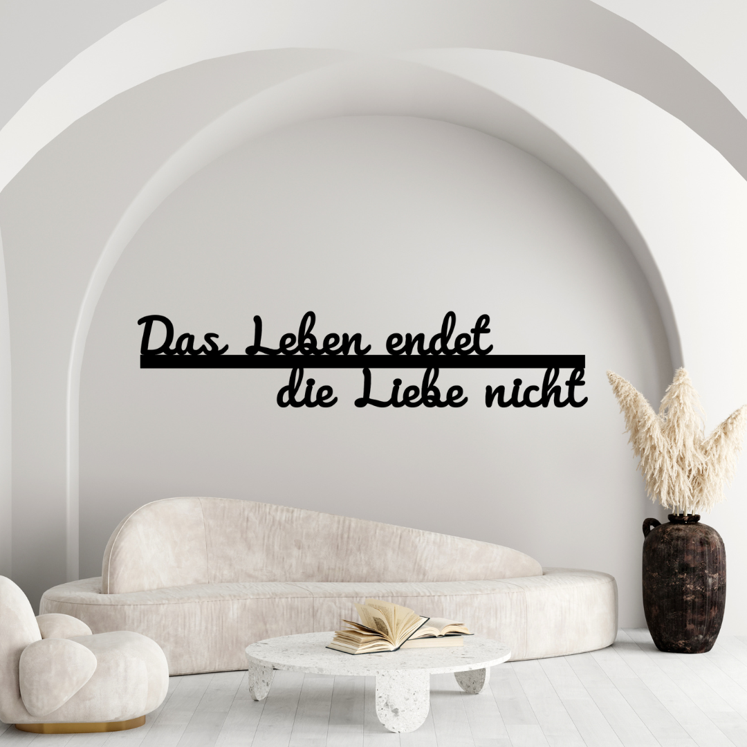 Wandbild mit Deinem Wunschtext - Personalisierter Metall-Schriftzug