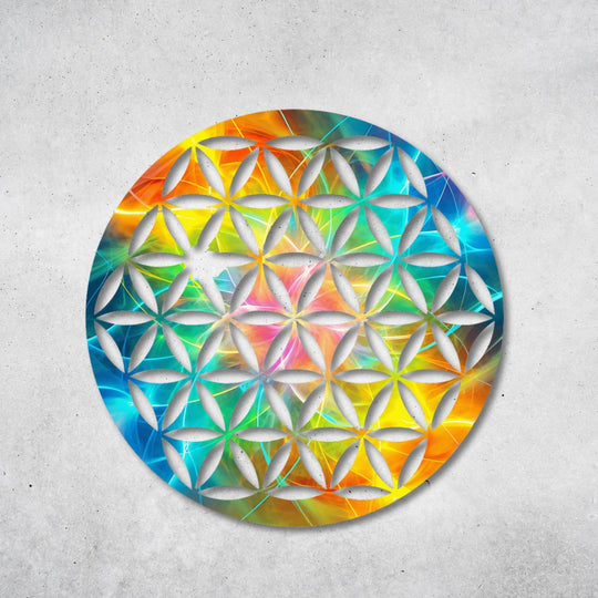 Blume des Lebens - Design - Bild - Metall 026