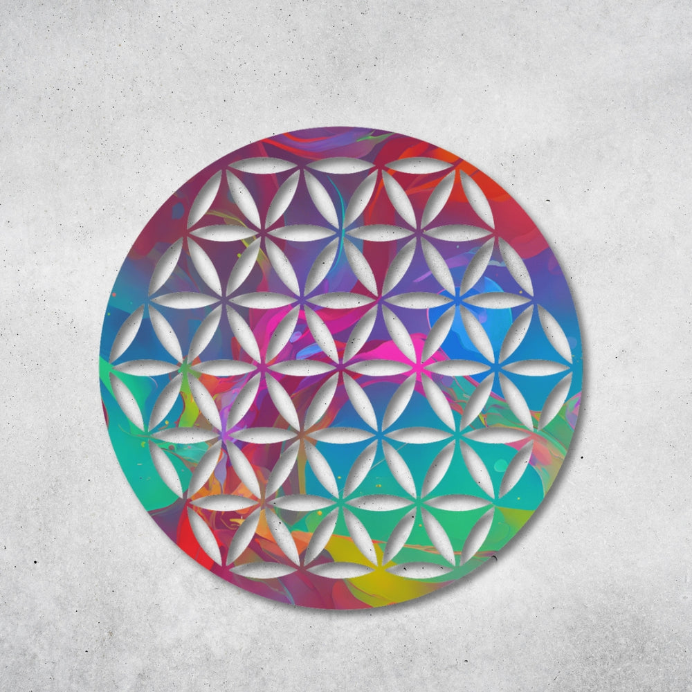 Blume des Lebens - Design - Bild - Metall 028