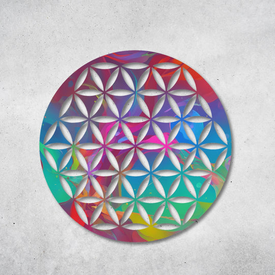 Blume des Lebens - Design - Bild - Metall 028