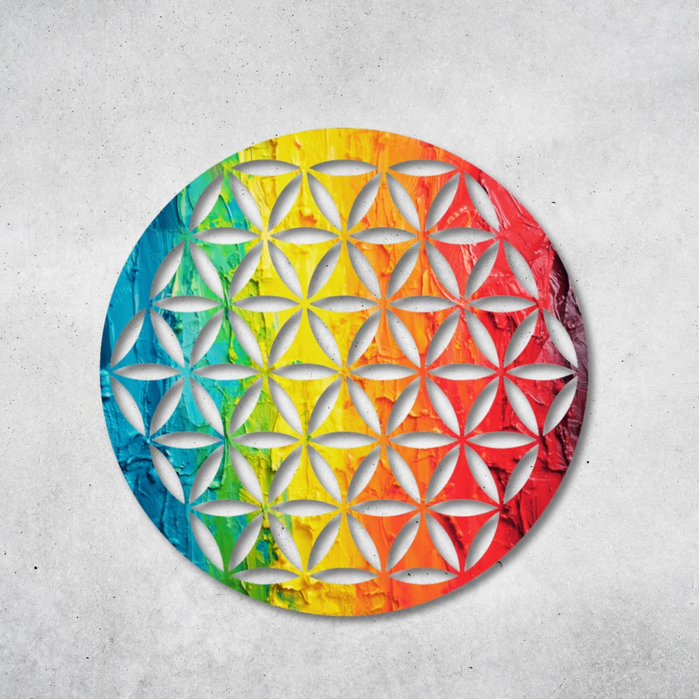 Blume des Lebens - Design - Bild - Metall 020