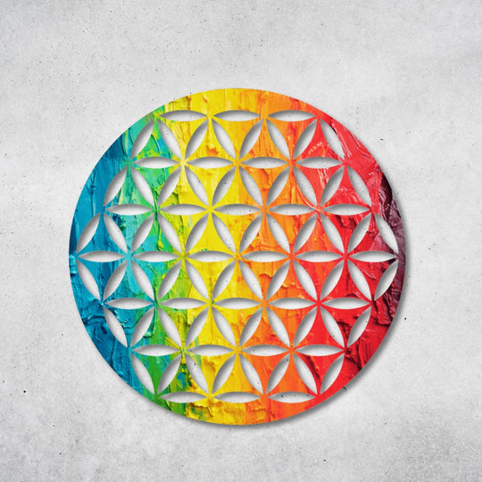 Blume des Lebens - Design - Bild - Metall 020