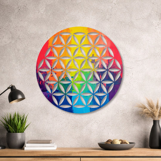 Blume des Lebens - Design - Bild - Metall 021