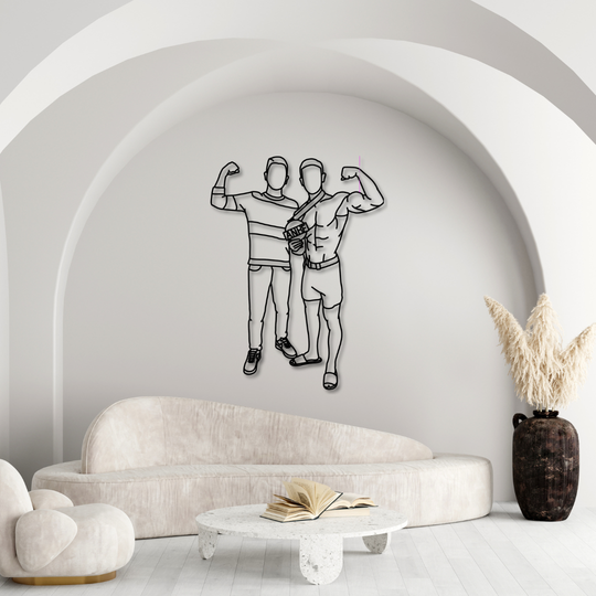 Personalialisiertes Foto - Portrait als Wandbild aus Metall - Größe 88cm