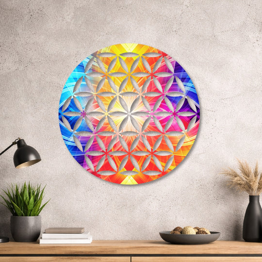 Blume des Lebens - Design - Bild - Metall 024