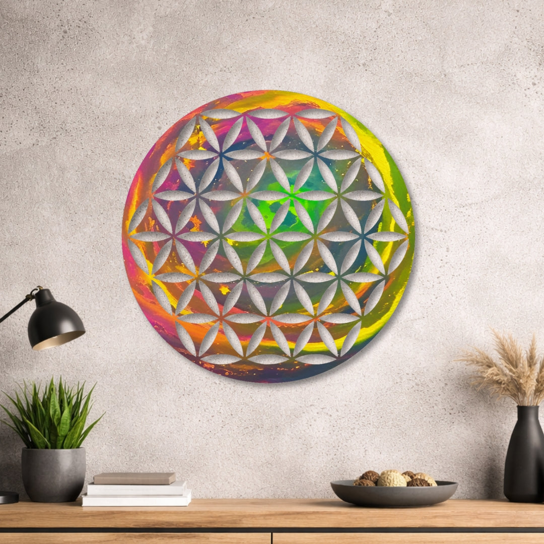 Blume des Lebens - Design - Bild - Metall 027