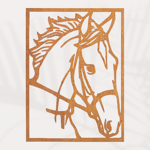 Pferd  - Elegante Metall-Deko für Pferdeliebhaber