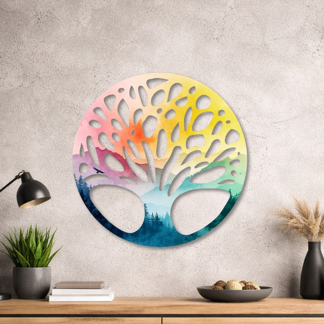 Baum des Lebens - Design - Bild - Metall 025