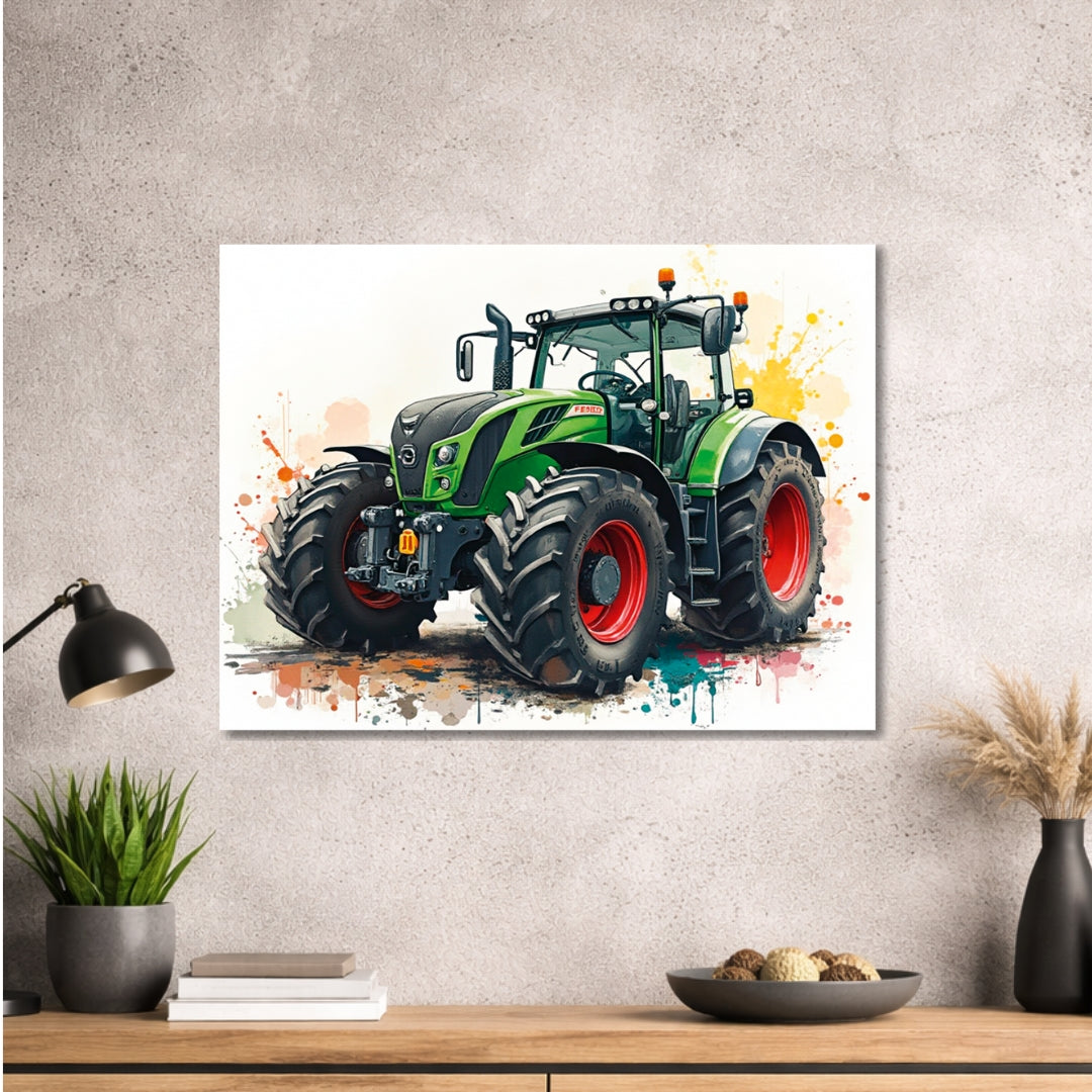 Traktor Design 003 - hochwertiges Design - Bild - Metall