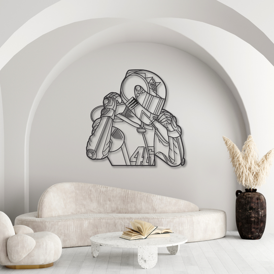 Personalialisiertes Foto - Portrait als Wandbild aus Metall - Größe 88cm