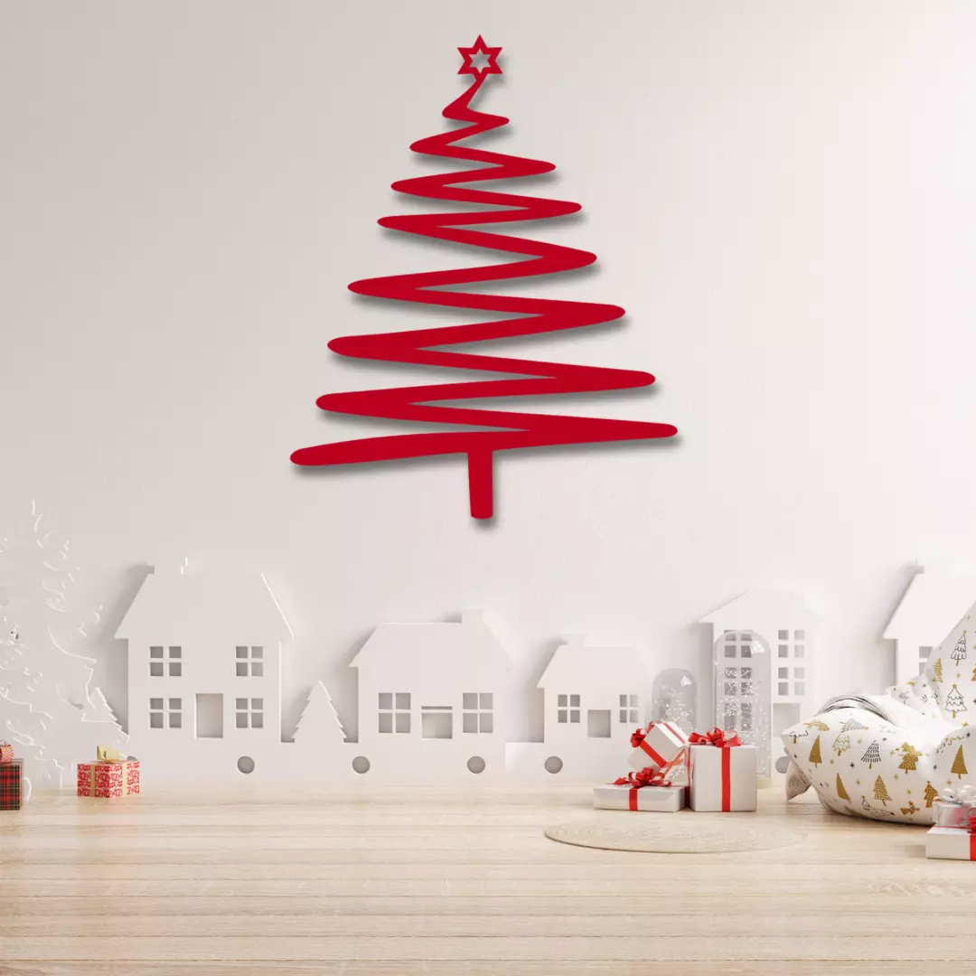 Weihnachtliche Wanddeko – Festlicher Weihnachtsbaum für dein Zuhause