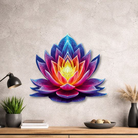 Lotusblume - Design - Bild - Metall 001