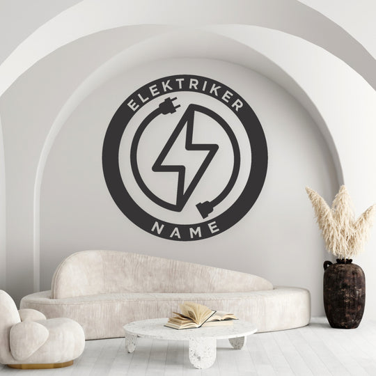 Berufsgruppen - personalisierbsre Schilder für Friseure, Kosmetiker, Tattoo Artist, Elektriker