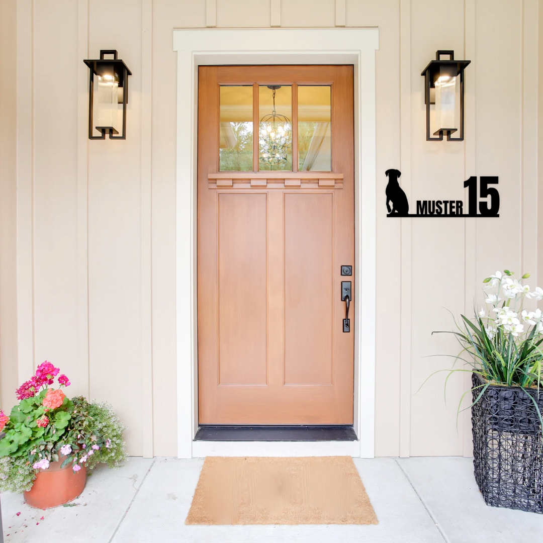 Individelles Adressenschild / Hausschild – personalisiert nach deinen Wünschen