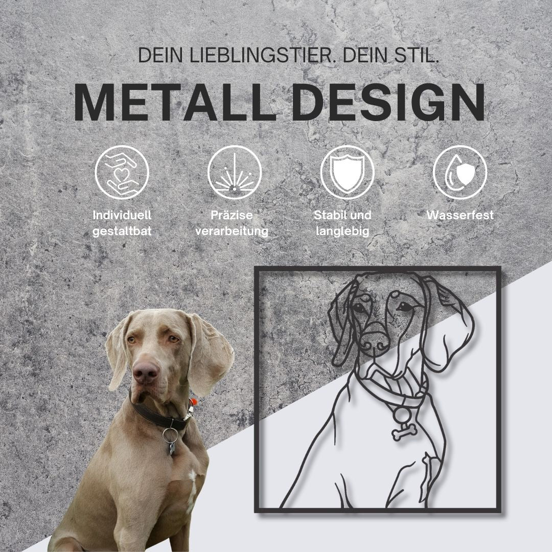 Dein Haustier als individuelles Metall-Wandbild – einzigartig & zeitlos