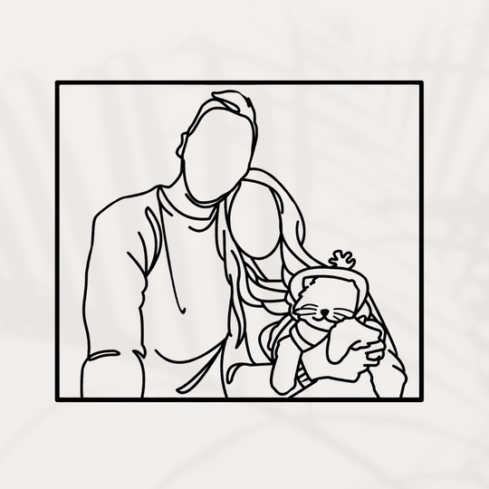 Personalialisiertes Foto - Portrait als Wandbild aus Metall