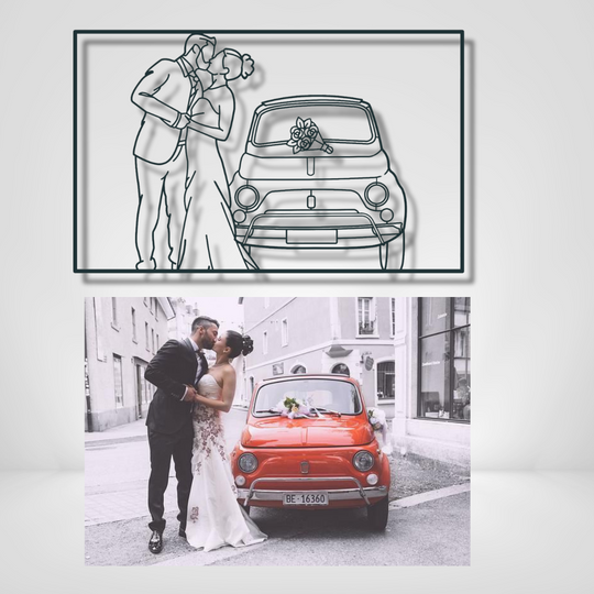 Personalialisiertes Foto - Portrait als Wandbild aus Metall