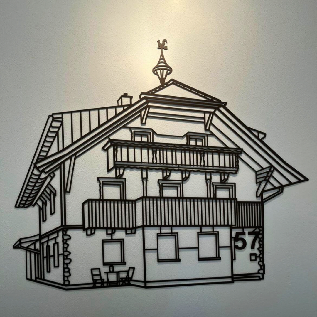 Gestalte dein individuelles Wandbild – mit dem persönlichen Foto deines Hauses, Hofs oder Gebäudes