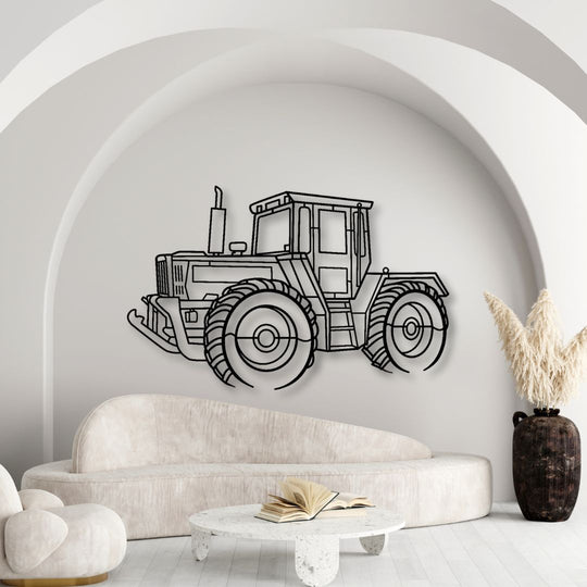 MB Trac Traktor Silhouette - Wandbild aus Metall