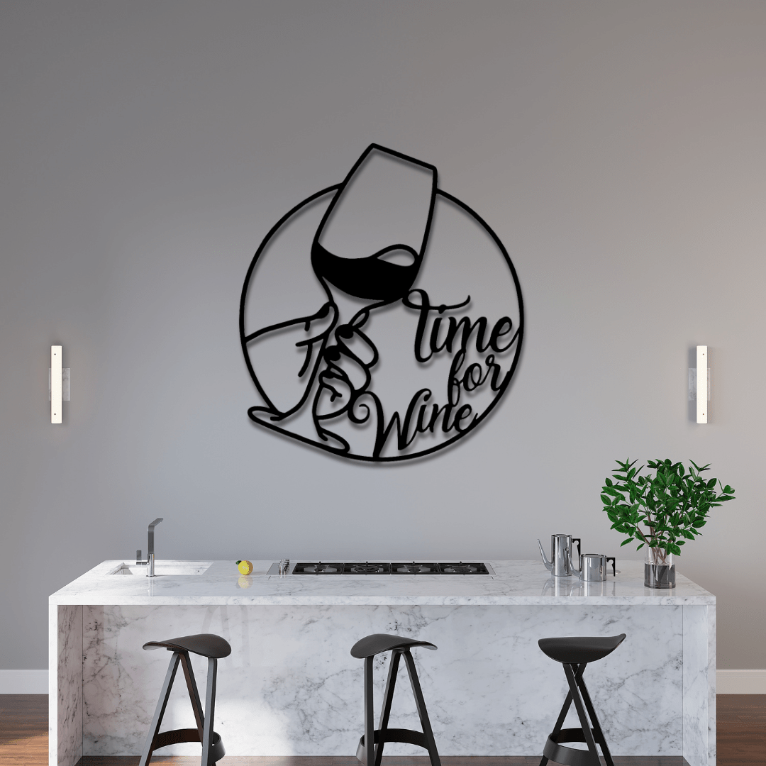 Time for Wine - Wandbild - Laserfactory Austria